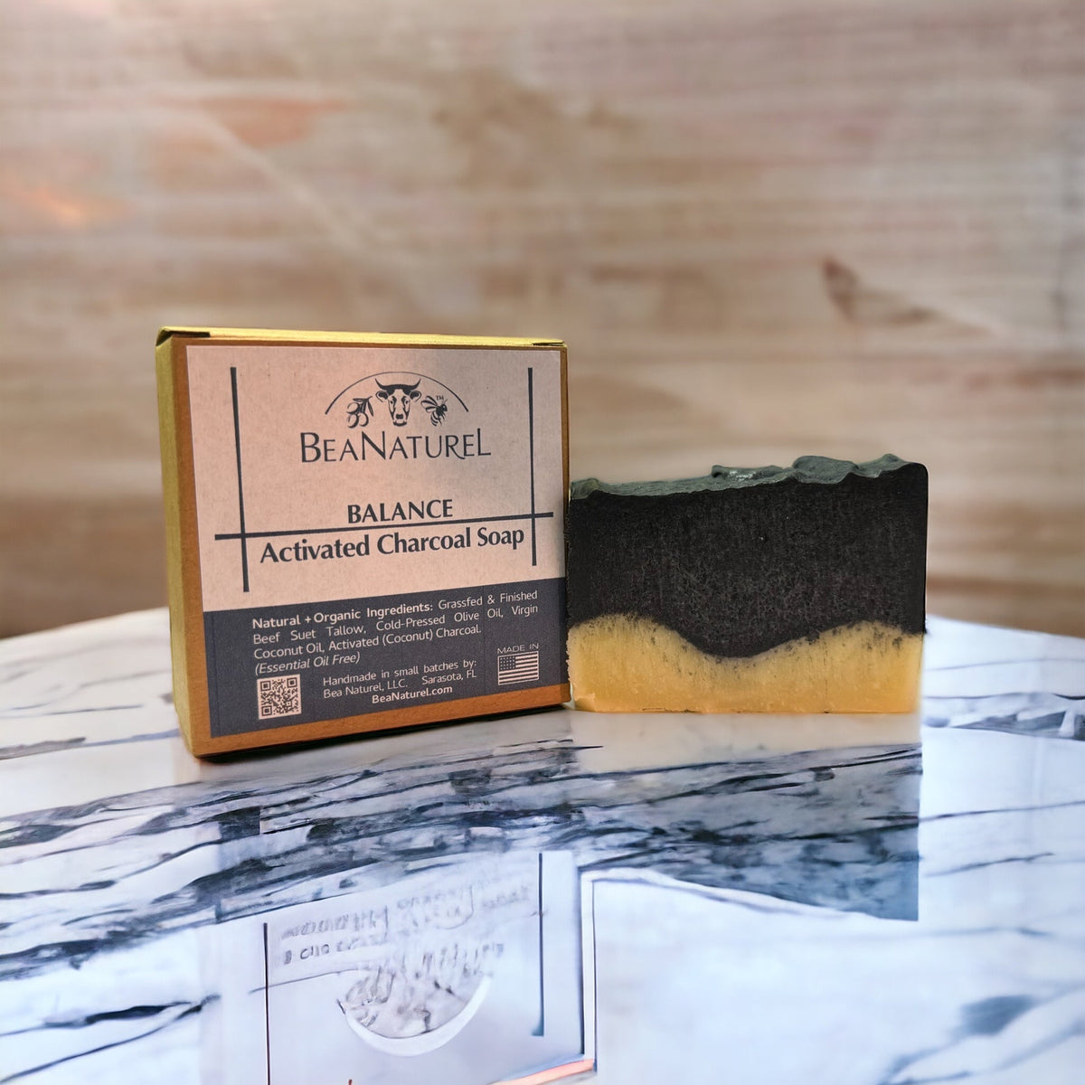 Activated Charcoal Tallow Soap: Tea Tree
