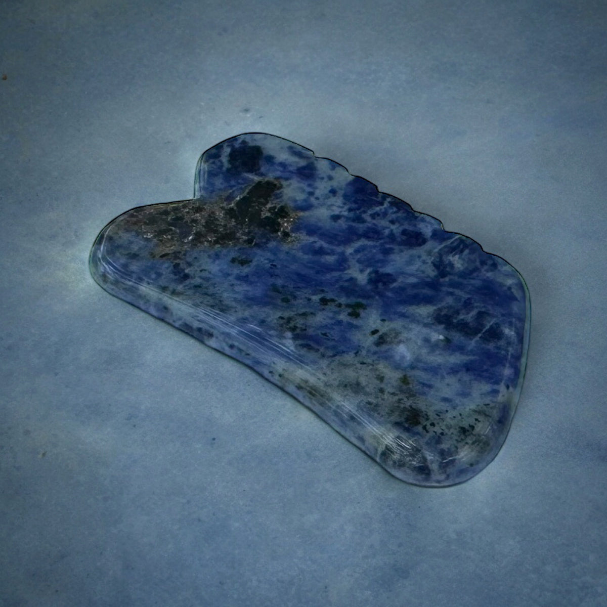 Gua Sha Stone: Blue Jade