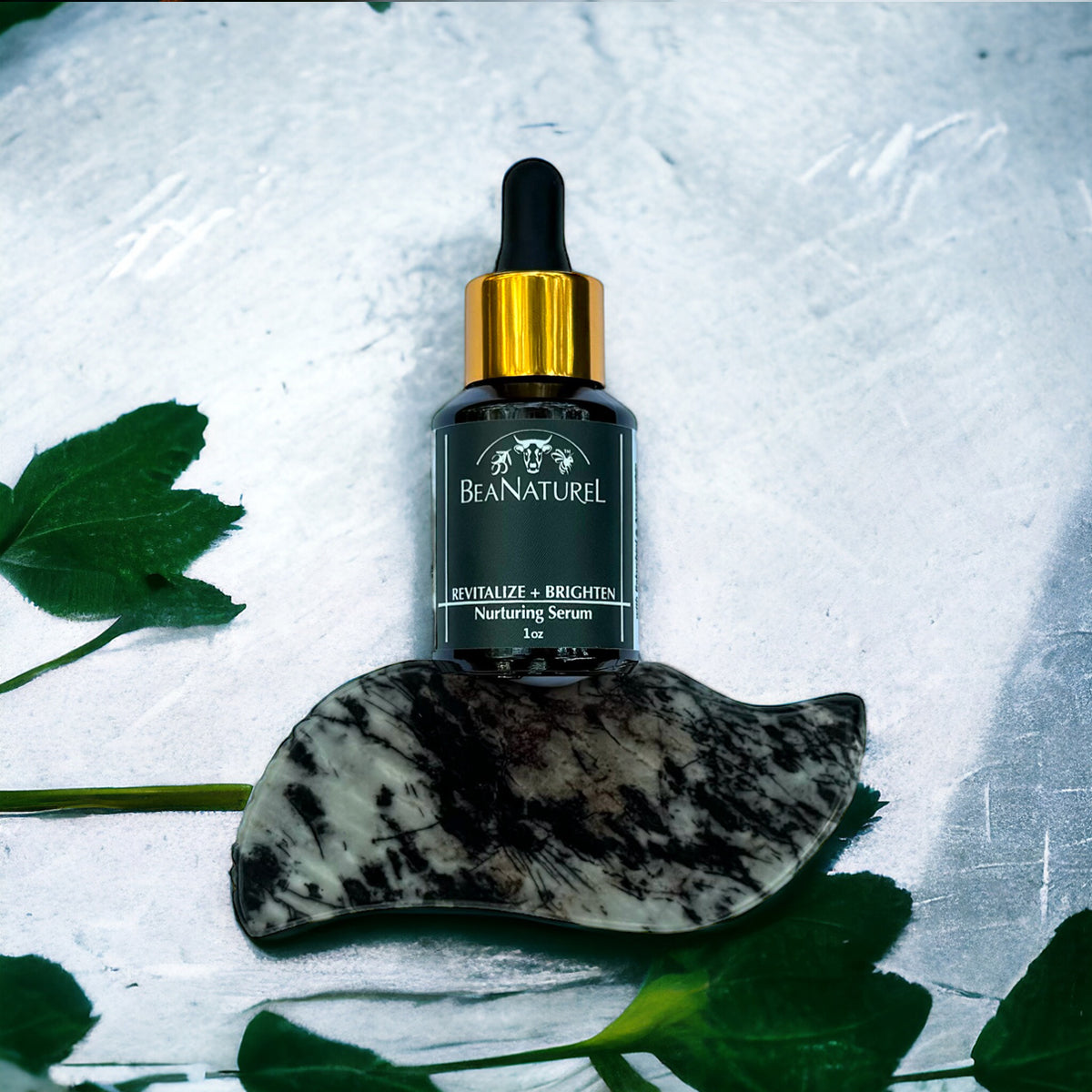 Gift Set Bundle: Nuturing Serum + Picasso Jasper Gua Sha Stone